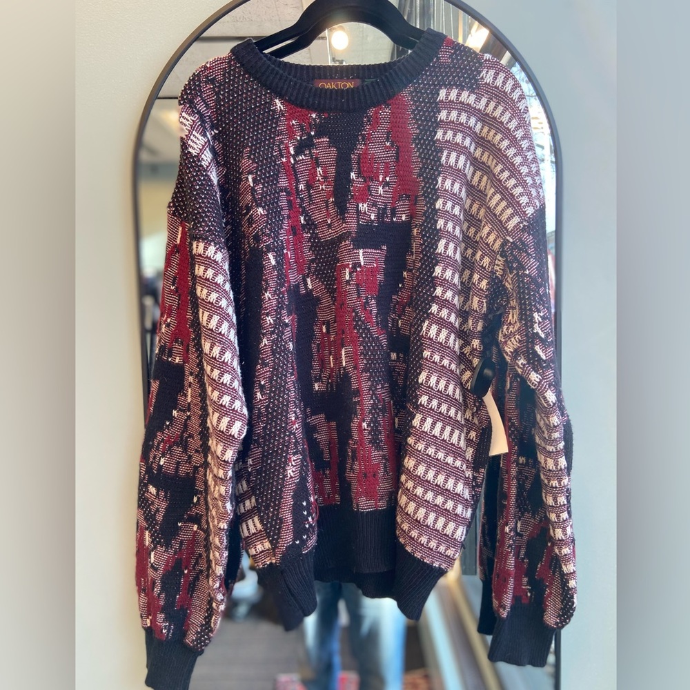 Vintage Oakton Acrylic Sweater Size L